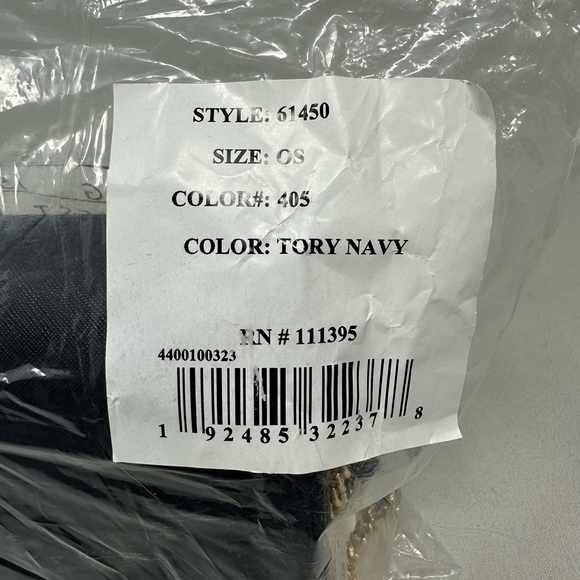 Tory Burch Leather Emerson Shoulder Bag, OS - Navy - Picture 13 of 13